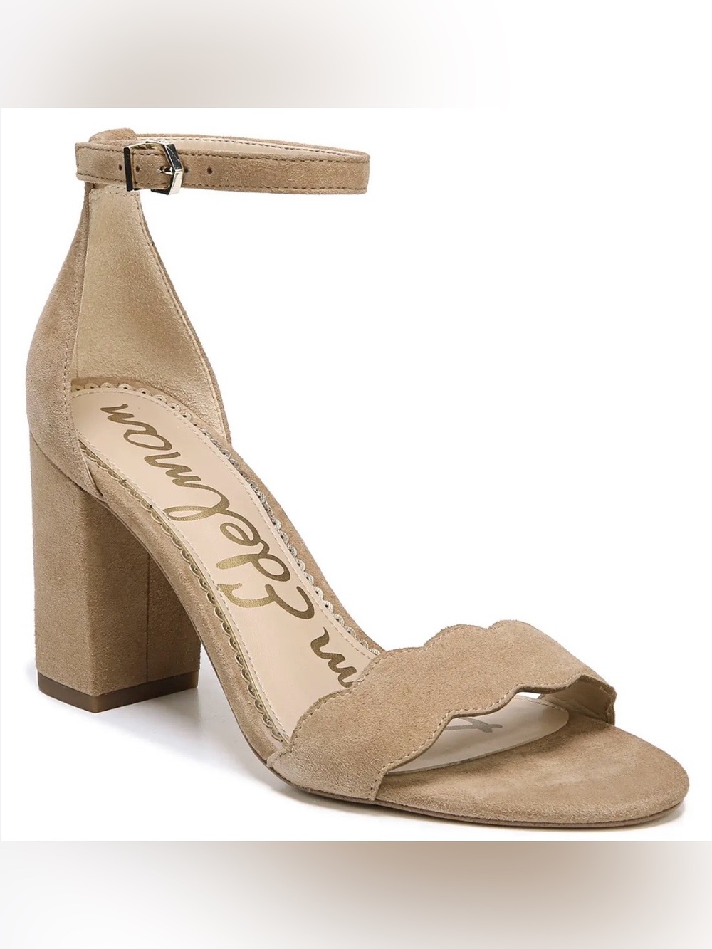 Sam Edelman Odila Sandals Size 8.5, Suede, Tan, NWT-no box